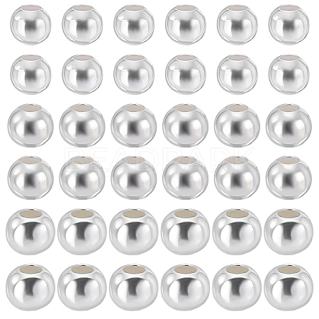 90Pcs 3 Styles 925 Sterling Silver Beads STER-PH0005-17-1