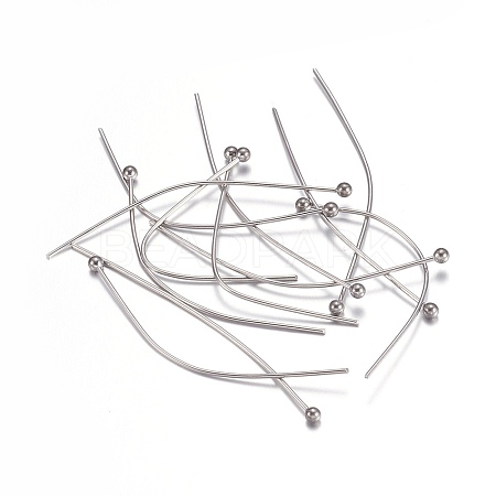 Tarnish Resistant 304 Stainless Steel Ball Head Pins LS-STAS-O105-04-0.6x40mm-1