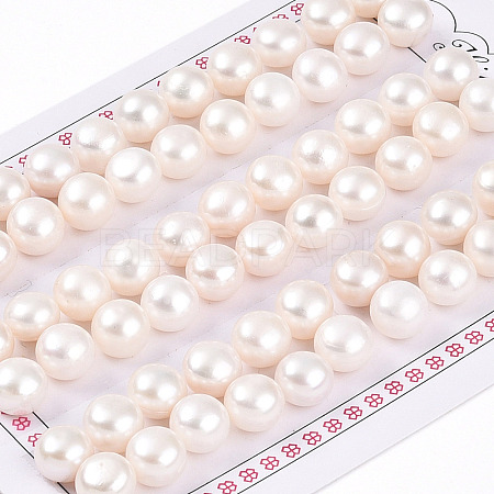 Grade 3A Natural Cultured Freshwater Pearl Beads PEAR-N018-3A-8085A-1