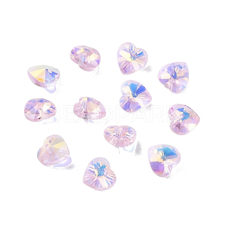 Electroplate Glass Charms GGLA-Z002-02H-1