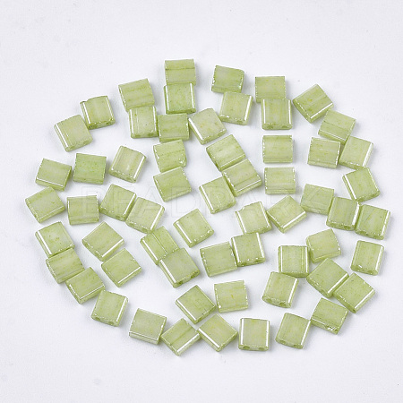 2-Hole Opaque Glass Seed Beads SEED-S023-22C-02-1