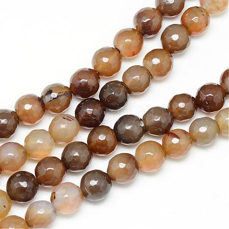 Natural Agate Bead Strands G-R346-6mm-24-1