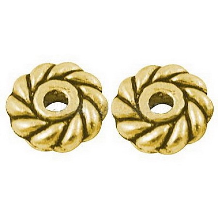Tibetan Style Alloy Spacer Beads LS-LF10764Y-G-1