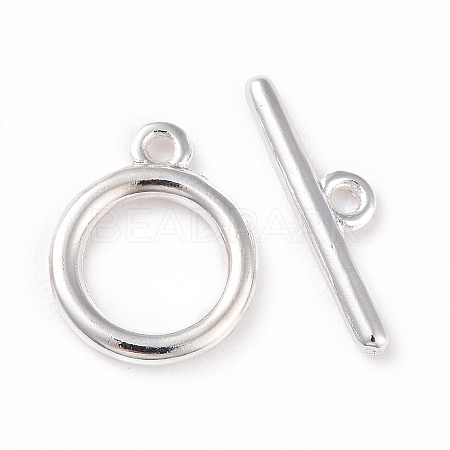 Eco-friendly Brass Toggle Clasps X-KK-D082-14S-1