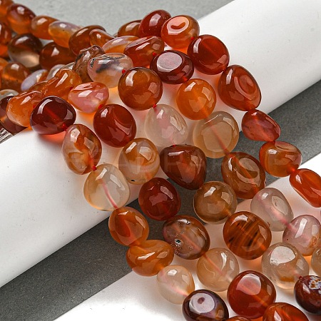 Natural Brazil Red Agate Beads Strands G-L599-A01-01-1