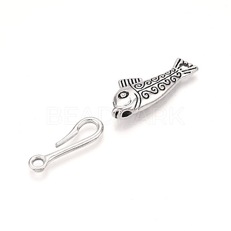Alloy Toggle Clasps PALLOY-WH0110-18AS-1