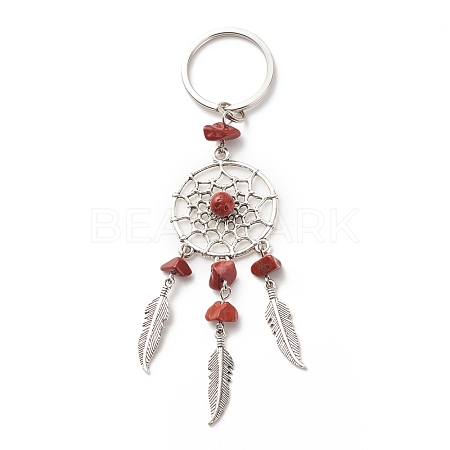 Natural Red Jasper Keychain KEYC-JKC00346-01-1