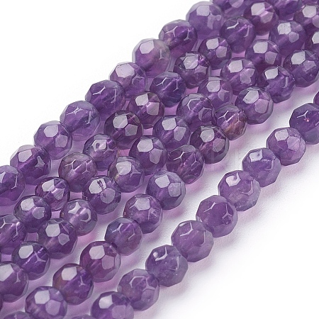 Natural Amethyst Beads Strands G-C073-10mm-3-1