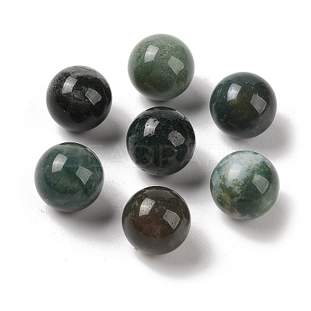 Natural Indian Agate No Hole Sphere Beads G-K353-04B-09-1