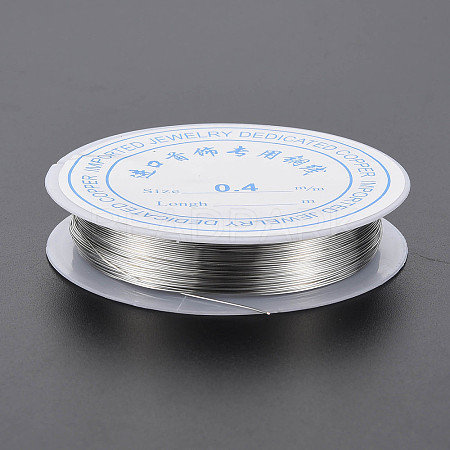 Round Copper Jewelry Wire X-CWIR-S002-0.4mm-01-1