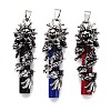 Alloy Glass Big Pendants GL-N004-02AS-1