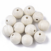 Natural Unfinished Wood Beads WOOD-S651-A25mm-LF-1