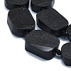 Natural Shungite Beads Strands G-K245-J22-01-3