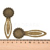 20mm Tray Bookmark Cabochon Settings PALLOY-S033-40AB-NR-5