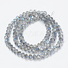 Electroplate Glass Beads Strands EGLA-A034-T6mm-I18-2