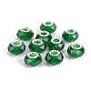 Faceted Glass European Beads GPDL-E004-01D-2