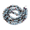 Electroplate Glass Beads Strands EGLA-A034-J6mm-F04-2