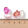 UV Plating Acrylic Beads X-OACR-Z021-02G-3