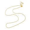 Rack Plating Brass Rope Chain Necklaces NJEW-K256-04G-1