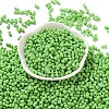 Rubberized Style Glass Seed Beads SEED-Z003-01B-2