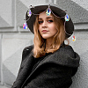 2Pcs Glass & Iron Hat Clip for Travel HJEW-FH00317-5