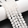 Natural White Jade Round Beads Strands G-N0120-03-8mm-1