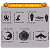 SUNNYCLUE 36Pcs 6 Style Halloween Theme Alloy Enamel Pendants FIND-SC0004-37-2