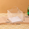 Foldable Transparent PET Cakes Boxes CON-PW0001-049C-1