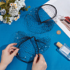 Polyester Rhinestone Claw Hair Hair Bands PHAR-WH0020-06A-3