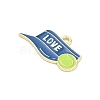 Tennis Alloy Enamel Pendants AL-CBA292F-02O-G-2