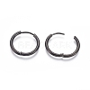 304 Stainless Steel Huggie Hoop Earrings EJEW-F111A-19mm-B-3