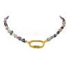 Women's Fluorite Necklaces NJEW-JN06639-2