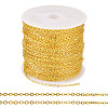 Brass Coated Iron Flat Cable Chains CH-TAC0007-01G-1