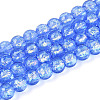 Handmade Foil Lampwork Beads Strands FOIL-K003-06A-14-1