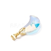 AB Color Plated Glass Pendants PALLOY-JF04595-01-5