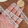 1 Roll Polyester Flower Lace Ribbon OCOR-CY0002-90-7