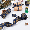 SUPERFINDINGS 6M 3 Styles Christmas Double Face Printed Polyester Ribbons OCOR-FH0001-26B-5