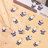 40Pcs 2 Style Zinc Alloy Enamel Pendants ENAM-CJ0001-105-3