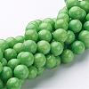 Natural Mashan Jade Round Beads Strands G-D263-10mm-XS17-1