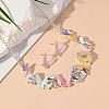 Butterfly Alloy Enamel  Necklace and Earrings Sets for Women FS-WGFD103-02-1