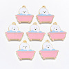 Alloy Enamel Pendants ENAM-T011-27KC-RS-1