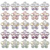 UV Plating Luminous Transparent Acrylic Beads OACR-P010-16-1