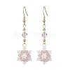 Glass Seed Beads Dnagle Earrings EJEW-MZ00501-3