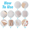 5Pcs 5 Colors Polymer Clay Earrings Water Transfer Paper DIY-HY0003-22A-4