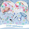 250Pcs 5 Colors Plastic Loose Leaf Book Binder Rings KY-OC0001-49-5