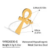 304 Stainless Steel Cuff Open Rings for Women WJ3618-1-1