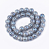 Electroplate Glass Beads Strands X-EGLA-S177-11A-03-2