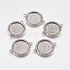 Zinc Alloy Cabochon Connector Settings LS-PALLOY-A15774-AS-LF-2