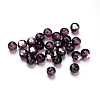 Faceted Round Ball Glass Cabochons X-GGLA-L008C-25-2