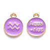 Alloy Enamel Pendants ENAM-S124-01B-01J-1